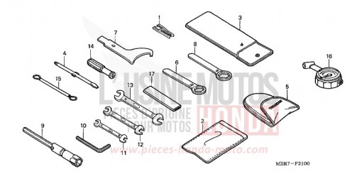 OUTILS CBF600S6 de 2006